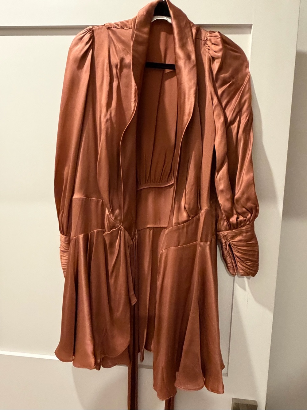 Zimmermann mauve Satin Mini Dress